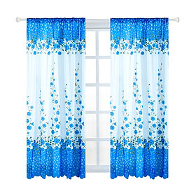 Rèm Cửa Sổ In Họa Tiết Hoa Hồng Dùng Trang Trí Phòng Khách