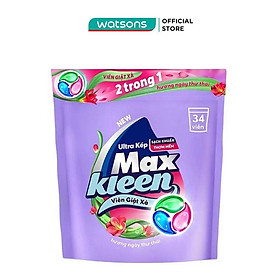 Túi Viên Giặt Xả Maxkleen Hương Ngày Thư Thái 15g x 34Viên