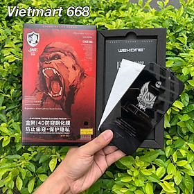 Kính Cường Lực Chống Nhìn Trộm KingKong Dành Cho iPhone - Full Hộp - Dán Full Màn - Hàng Chính Hãng 