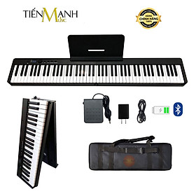 Đàn Piano Điện Gấp Gọn Bora BX20 - 88 Phím Cảm Ứng Lực Có Loa, Kết Nối Bluetooth BX-20 Hàng Chính Hãng - Kèm Móng Gẩy DreamMaker