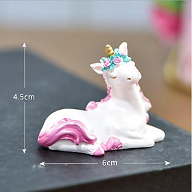 Mua Mô hình ngựa kỳ lân Unicorn trang trí bánh sinh nhật  nhà búp bê  DIY