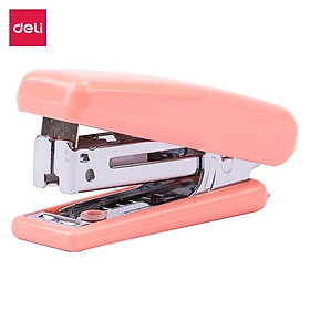  Dập ghim mini #10 Deli, 12 trang, Xanh, Hồng - 1 cái E0222