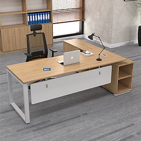 Mua Bàn làm việc bàn giám đốc bàn lãnh đạo 1m8x80 kèm tủ phụ.