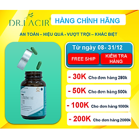 VIÊN UỐNG MỜ NÁM, TÀN NHANG, ĐỒI MỒI, TRẮNG DA GLUTATHIONE 600 DR. LACIR (hộp 30 viên) 