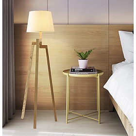 Mua Đèn cây đứng và đèn ngủ  đọc sách 3 chân đế gỗ trang trí góc sofa  phòng khách và phòng ngủ DB 7280   DB 7281
