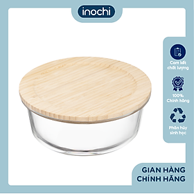 Mua Hộp thuỷ tinh tròn nắp tre Nikko 650ml