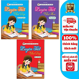 Sách – Luyện viết chữ đẹp cho các bé tiểu học (Luyện viết chữ thường, chữ hoa, chữ đứng, chữ nghiêng) (3 cuốn)