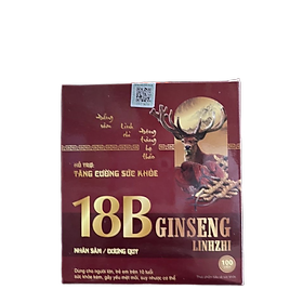 Viên uống 18B Ginseng-Linzhi hỗ trợ tăng cường sức khoẻ, nâng cao sức đề kháng cho cơ thể - 100 viên