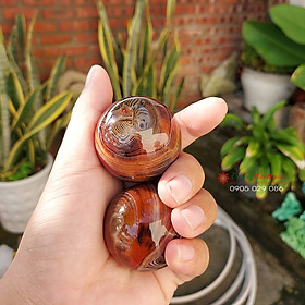 Mua Bi lăn tay đá mã não vân - đá Non Nước