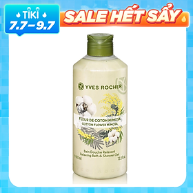 Sữa Tắm Yves Rocher Cotton Flower Mimosa Relaxing Bath & Shower Gel (400ml)