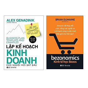 Hình ảnh Combo Lập Kế Hoạch Kinh Doanh Cho Người Mới Bắt Đầu + Kinh Tế Học Bezos