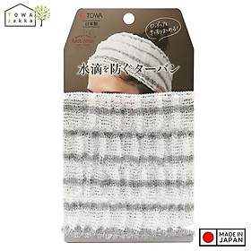 Khăn mũ trùm đầu khi tắm Towa Sangyo - Bản hẹp - Made in Japan