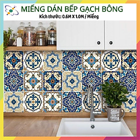 Mua Miếng dán gạch bông  kích thước 0.6m x 1.0m / miếng  có sẵn keo mặt sau  in hình rõ nét