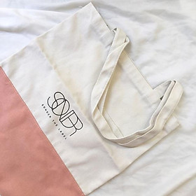 Túi tote Sonder The Label chất vải đẹp thời trang - Tặng dây buộc tóc hoa quả