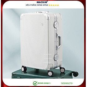 Vali cao cấp Macsim MiXi MSM9279 - màu bạc  Hàng loại 1 ( 20 inche )