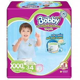 BOBBY TẢ QUẦN XXXL34 (GÓI 34 MIẾNG)