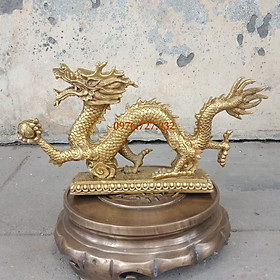 Mua Tượng rồng phong thủy dài 32cm  tượng rồng bằng đồng  vật phẩm phong thủy