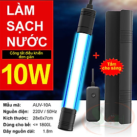 Hình ảnh Đèn UV chìm Sunsun 6W, 10W, 14W kèm tấm che sáng diệt vi khuẩn tảo bể cá tép