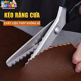 Kéo Răng Cưa Từ 3mm - 18mm Lưỡi Bầu Tròn Và Răng Cưa