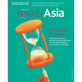 Nikkei Asian Review: Nikkei Asia - 2021: TRICKLE DOWN - 8.21, tạp chí kinh tế nước ngoài, nhập khẩu từ Singapore
