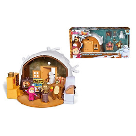 Đồ Chơi Nhà Gấu Mùa Đông Dành Cho Bé Yêu MASHA AND THE BEAR Masha Play Set ''Winter Bear's House'' 109301023 - Đồ Chơi Đức Chính Hãng