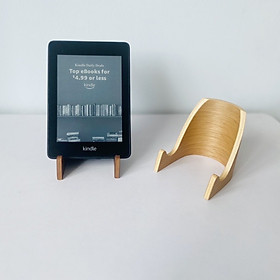 Giá đỡ điện thoại Nằm Ngang, Kindle, Ipad, Name Card bằng gỗ uốn cong - PlyConcept Phone Holder