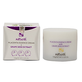 Kem Dưỡng Da Nhau Thai Cừu Với Tinh Chất Hạt Nho 100gram NPA Placenta Essen Cream with Grape Seed