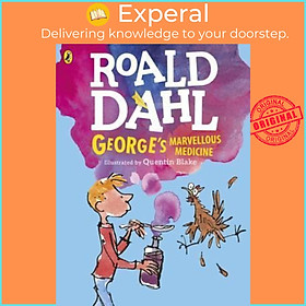 Sách - George's Marvellous Medicine by Roald Dahl Quentin Blake (UK edition, paperback)