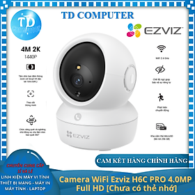 Camera WiFi Ezviz H6C PRO 2K+4MP (2560 × 1440) [Chưa có thẻ nhớ] Đàm thoại 2 chiều Quan sát ngày đêm Xoay 360° - Hàng chính hãng Anh Ngọc phân phối