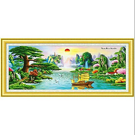 Tranh đính đá thuận buồm xuôi gió yn0021