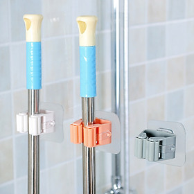 Mua Móc dán tường kẹp giữ cây lau nhà  móc treo chổi chịu lực 6kg