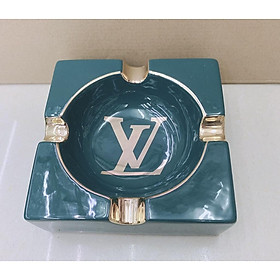 Mua GẠT TÀN BẰNG SỨ MÀU XANH CỔ VỊT CAO CẤP DÁNG VUÔNG