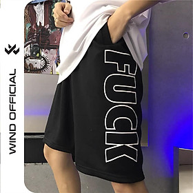 Quần short ngố WIND unisex form rộng Fick đùi lửng nam nữ phong cách