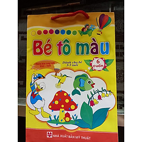 Bé tô màu - túi 6 cuốn dành cho bé 3 - 5 tuổi