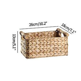 Mua Giỏ mây đựng đồ dùng có tay cầm tiện dụng - S 26*18*13cm tại NGK Fashion Mua Giỏ Mây Đựng Đồ Dùng Có Tay Cầm Tiện Dụng - S 26*18*13Cm Tại Ngk Fashion