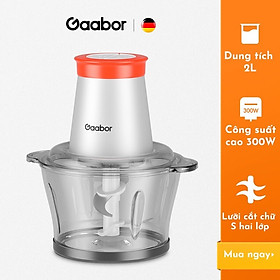 Mua Máy xay thịt thực phẩm đa năng GAABOR GJ-M30A 2L (Nhựa - Tô Nhựa) - 300W - Hai chế độ xay - Chất liệu nhựa PP  an toàn cho sức khỏe