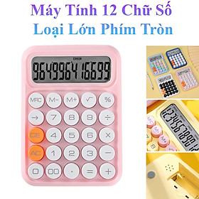 Mua Máy Tính 12 Chữ Số Loại Lớn Phím Tròn Màu Sắc Thời Trang Xinh Xắn