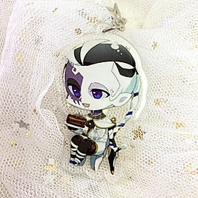 Móc khóa Identity V Nhân cách thứ năm ver ăn bánh in hình anime chibi (Mica trong acrylic)