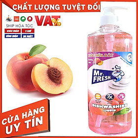 [SIÊU SẠCH] Nước rửa chén đậm đặc van nhấn Mr Fresh 800ml (Đào, Cam, Trà Xanh, Quế)