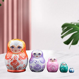 Russian Nesting Doll Fashion Matryoshka for Kids Gift Home Decor pink