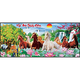 Mua Tranh đính đá Mã Đáo Thành Công (114x53cm) chưa đính đá