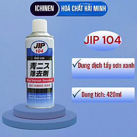 Mua Dung dịch tẩy sơn xanh JIP104 ICHINEN Nhật Bản 420ml - Làm sạch vết sơn  dầu mỡ trên kim loại