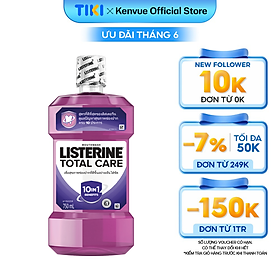 Nước súc miệng chăm sóc toàn diện Listerine Total Care Mouthwash 750ml