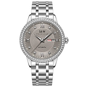 Đồng hồ nam chính hãng I&W CARNIVAL 615G-T1 Kính sapphire ,chống xước ,Chống nước 50m ,Bảo hành chính hãng,Máy cơ (Automatic),dây kim loại thép không gỉ 316L, thiết kế đơn giản dễ đeo