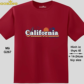 Carlifornia, mã G267. Hãy tỏa sáng như kim cương, qua chiếc áo thun Goking siêu hot cho nam nữ trẻ em, áo phông cặp đôi, gia đình, đội nhóm