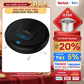 Robot hút bụi lau nhà Tefal RG8275WH - Đen - Hàng chính hãng