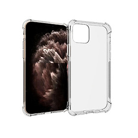 Ốp lưng silicon dẻo chống sốc 4 góc cho iPhone 11 Pro Max 6.5 (trong suốt) - Hàng nhập khẩu