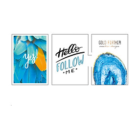 Bộ 3 Tranh Hello Follow Me