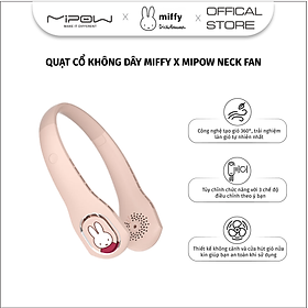 Quạt Cổ Không Dây Miffy x MIPOW Neck Fan - Giữ Mát và Sảng Khoái Cả Ngày- Hàng chính hãng