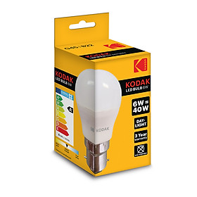 Bóng Đèn Kodak Led Bulb 6W 40W G45 -B22 Ánh Sáng Trắng Ban Ngày UBL IL0320